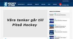 Desktop Screenshot of hockeyettan.se